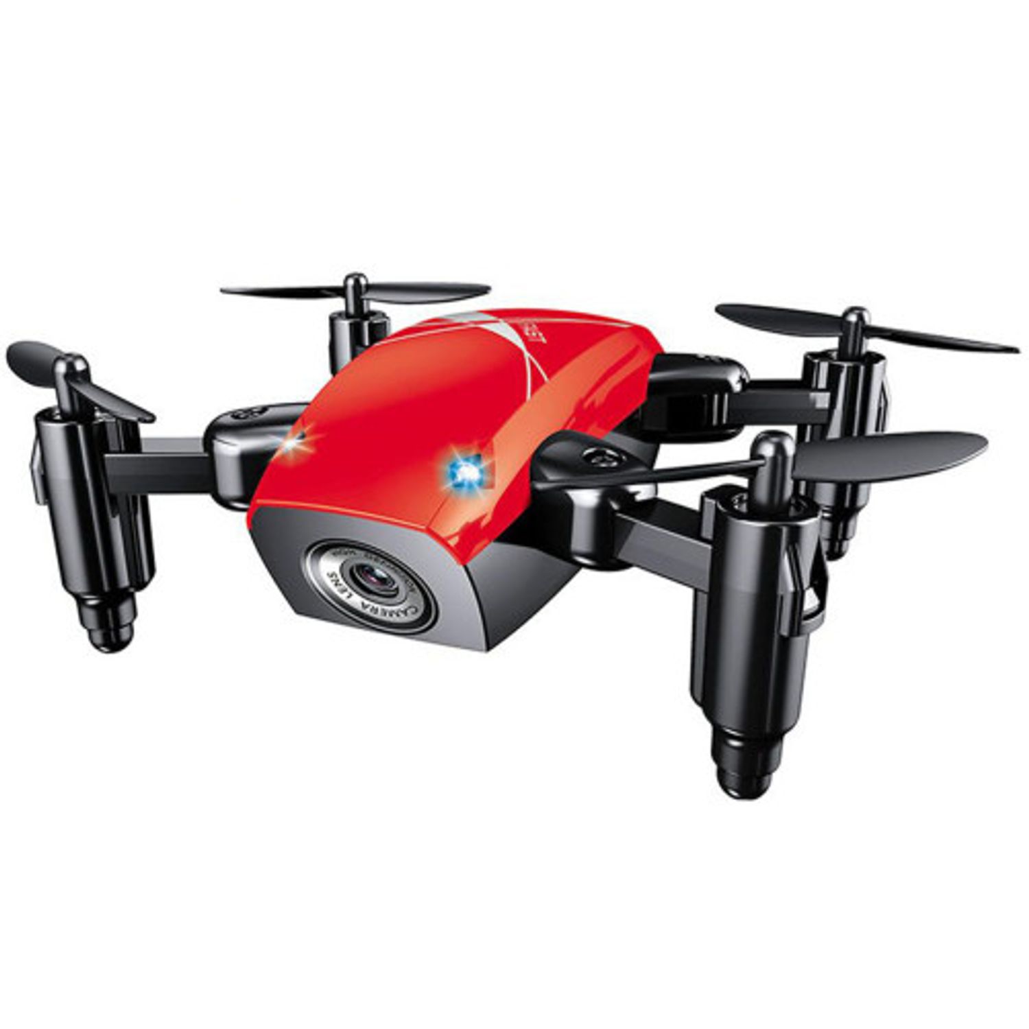 Mini Drona iUni S9, WiFi, Frecventa 2.4GHz, Rosu fotografia produsului