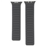 Curea iUni compatibila cu Apple Watch 1/2/3/4/5/6, 38mm, Leather Link, Grey fotografia produsului View 3 S