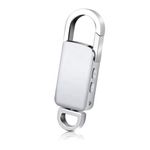 Breloc Reportofon Spion iUni BR11, Memorie interna 8GB, MP3 Player, Silver fotografia produsului