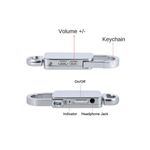 Breloc Reportofon Spion iUni BR11, Memorie interna 8GB, MP3 Player, Silver fotografia produsului View 3 S