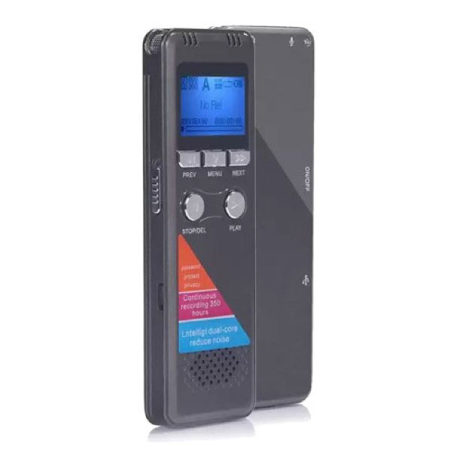 Microfon Reportofon Profesional iUni MEP01, MP3 Player, Memorie 8GB fotografia produsului View 2 L