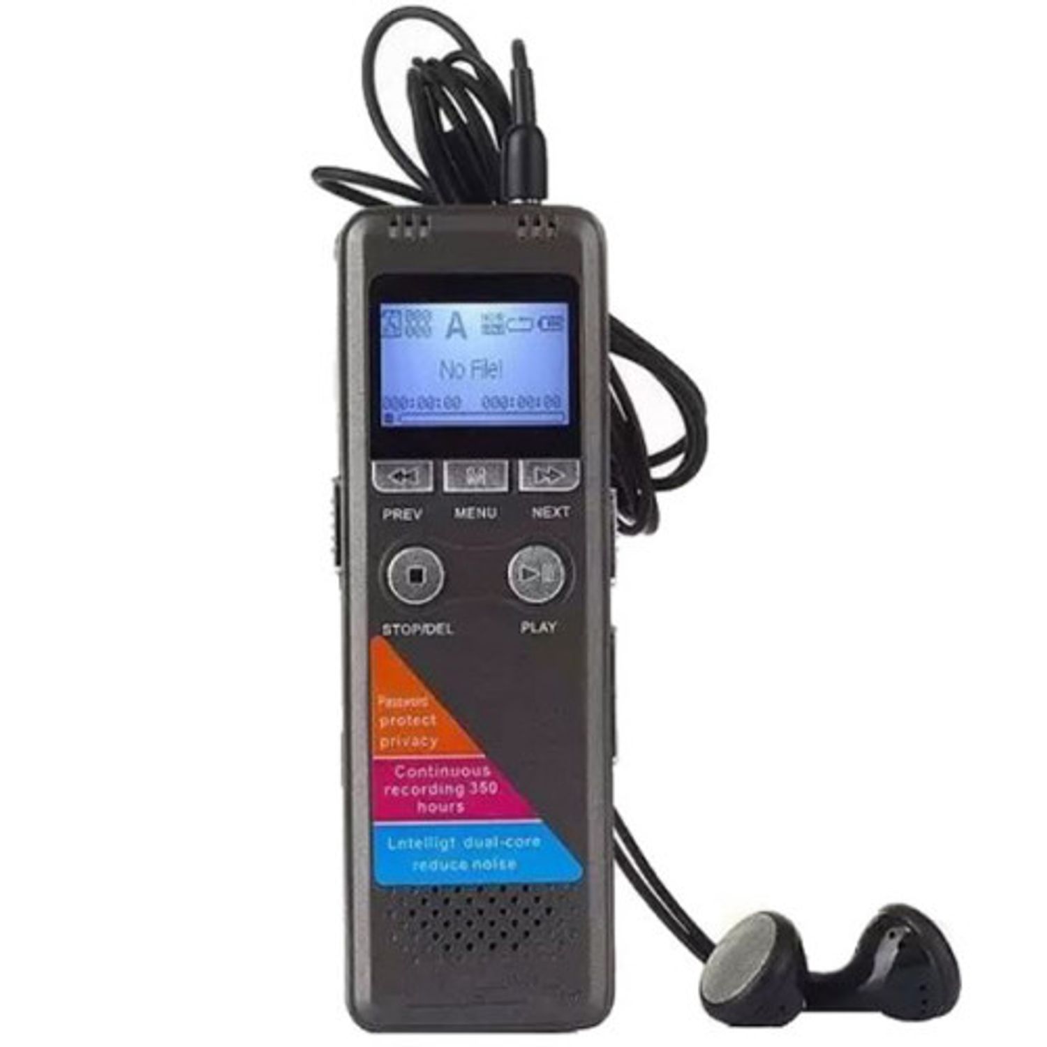 Microfon Reportofon Profesional iUni MEP01, MP3 Player, Memorie 8GB fotografia produsului View 5 L