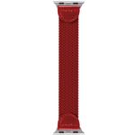 Curea iUni compatibila cu Apple Watch 1/2/3/4/5/6, 38mm, Braided Solo Loop, Red fotografia produsului View 2 S