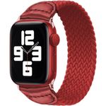 Curea iUni compatibila cu Apple Watch 1/2/3/4/5/6, 38mm, Braided Solo Loop, Red fotografia produsului