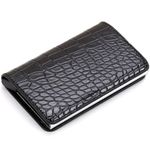 Portofel RFID iUni P1, 8 carduri, Print crocodil Negru fotografia produsului View 2 S