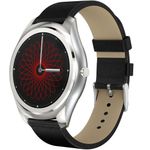 Ceas Smartwatch iUni N3 Plus, Curea Piele, BT, 1.3 Inch, IOS si Android, Silver fotografia produsului
