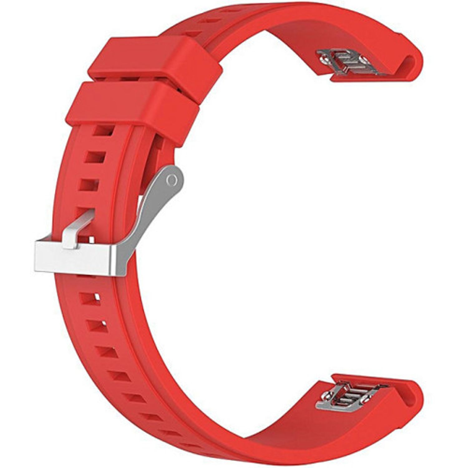 Curea ceas Smartwatch Garmin Fenix 5, 22 mm Silicon iUni Red fotografia produsului View 2 L