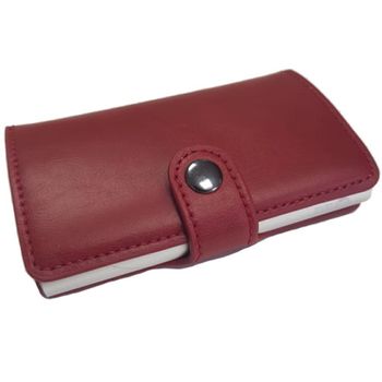 Portofel rfid iuni p2, 10 carduri, rosu grena