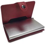 Portofel RFID iUni P2, 10 carduri, Rosu Grena fotografia produsului View 2 S