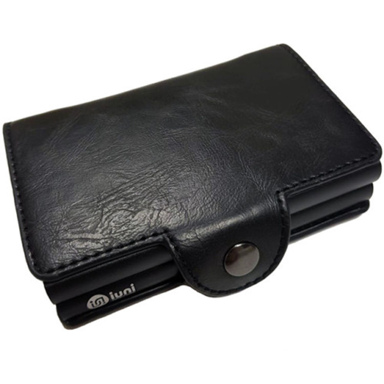 Portofel RFID dublu iUni P3, 16 carduri, Negru fotografia produsului