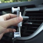 Suport auto pentru telefon, universal, model panda, alb/gri fotografia produsului View 2 S