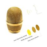 Microfon karaoke wireless, cu boxa incorporata, auriu, Gonga fotografia produsului View 3 S