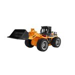 Buldozer de jucarie cu telecomanda, 30 cm, galben fotografia produsului