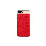 Husa iPhone 7+8 model piele, rosu fotografia produsului