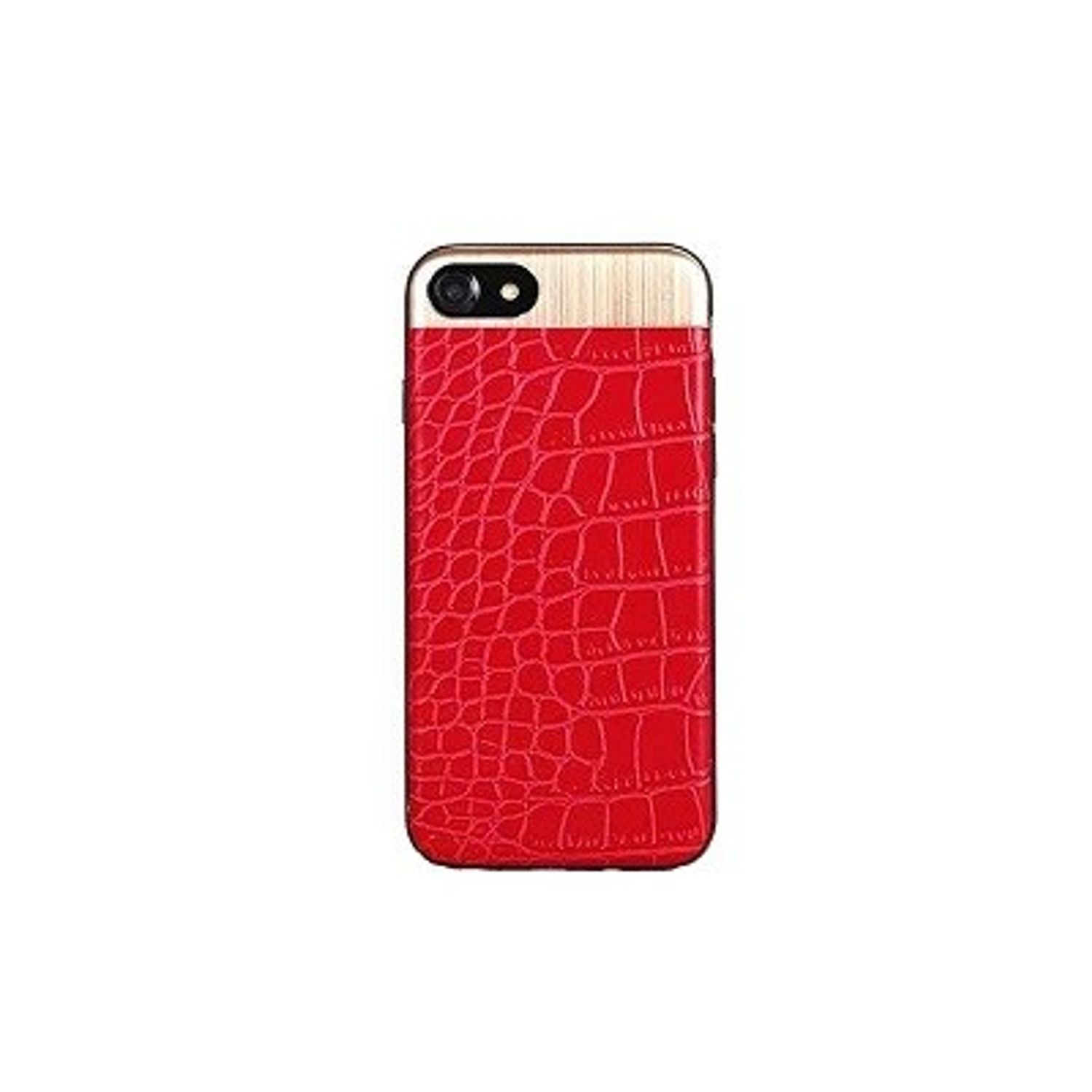 Husa iPhone 7+8 model piele, rosu fotografia produsului