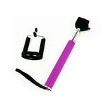 Selfie stick extensibil cu telecomanda Bluetooth, roz fotografia produsului