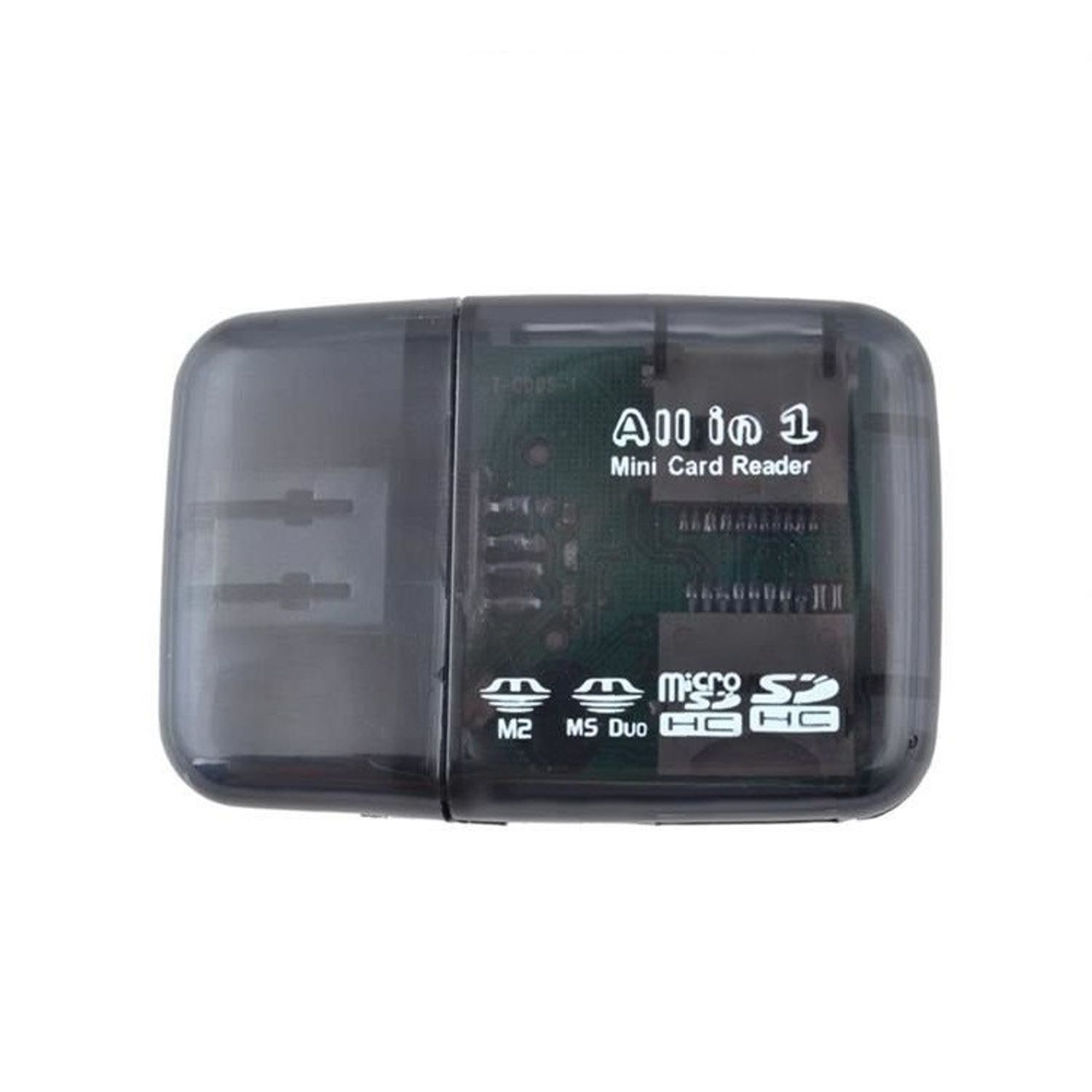 Mini cititor de carduri All in One, 2.0 USB, negru fotografia produsului View 2 L