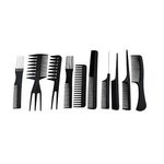 Set pentru frizerie si coafor, 10 piese, negru fotografia produsului