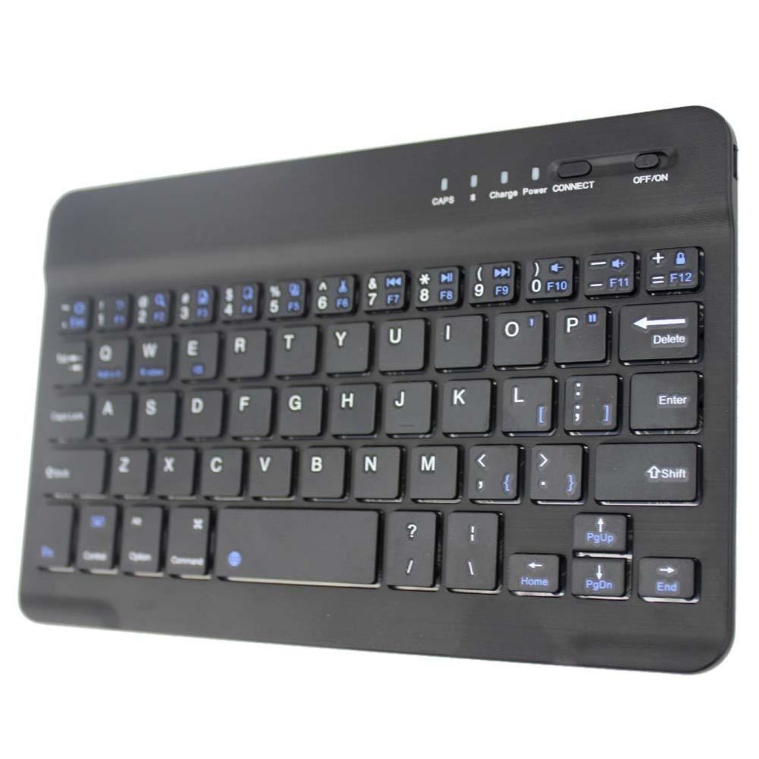 Tastatura wireless, din aluminiu, negru fotografia produsului
