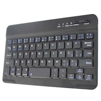 Tastatura wireless, din aluminiu, negru elefant.ro imagine noua 2022