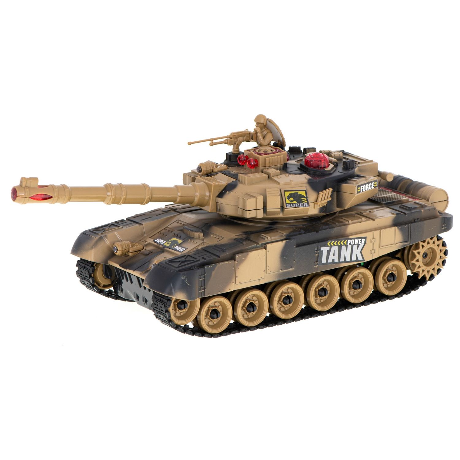 Tanc militar de lupta 9995 cu telecomanda, galben fotografia produsului