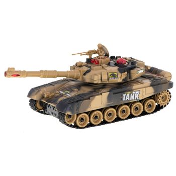 Tanc militar de lupta 9995 cu telecomanda, galben