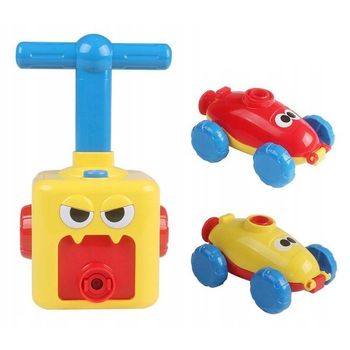 Dispozitiv pentru umflat baloane model robotel, galben