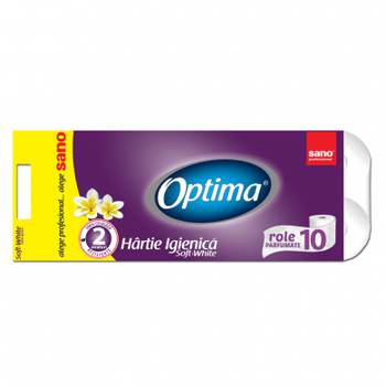 Hartie Igienica SANO Optima 2 Straturi, 10 Role/set