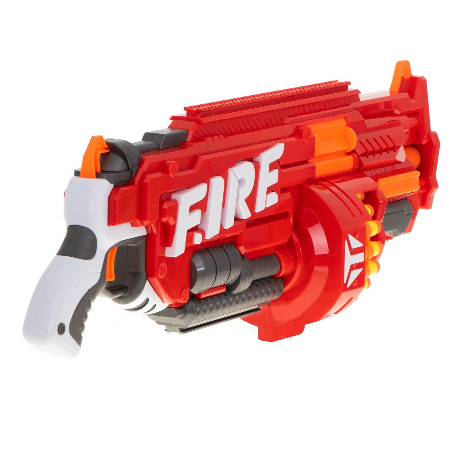Arma Blaze Storm cu 40 gloante din spuma Nerf + scut, rosu fotografia produsului