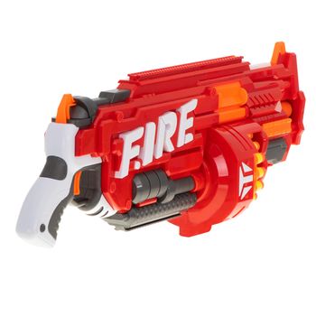 Arma blaze storm cu 40 gloante din spuma nerf + scut, rosu