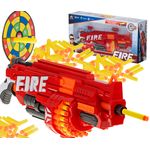Arma Blaze Storm cu 40 gloante din spuma Nerf + scut, rosu fotografia produsului View 2 S