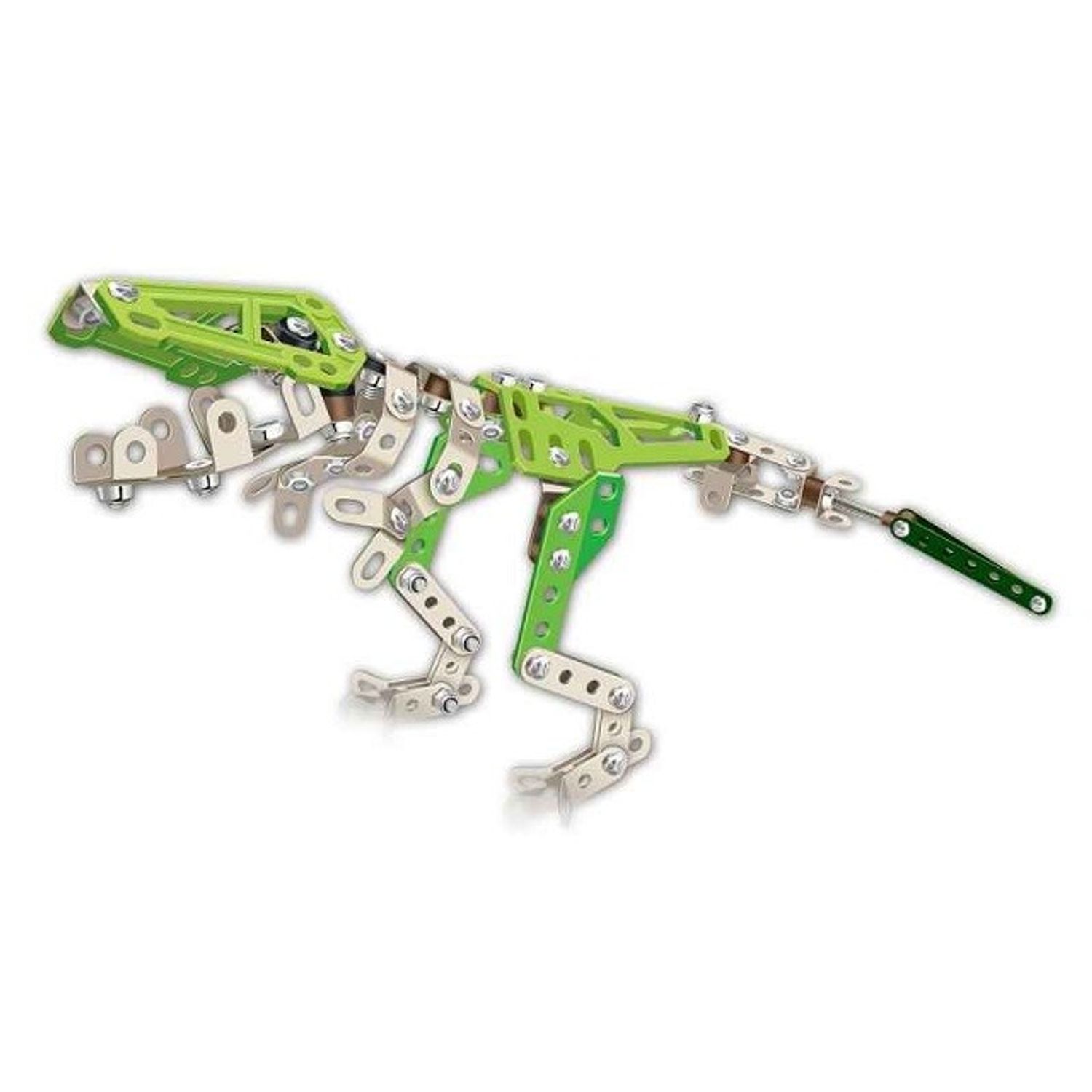 Set constructie dinozaur metalic, 171 piese, verde fotografia produsului View 2 L