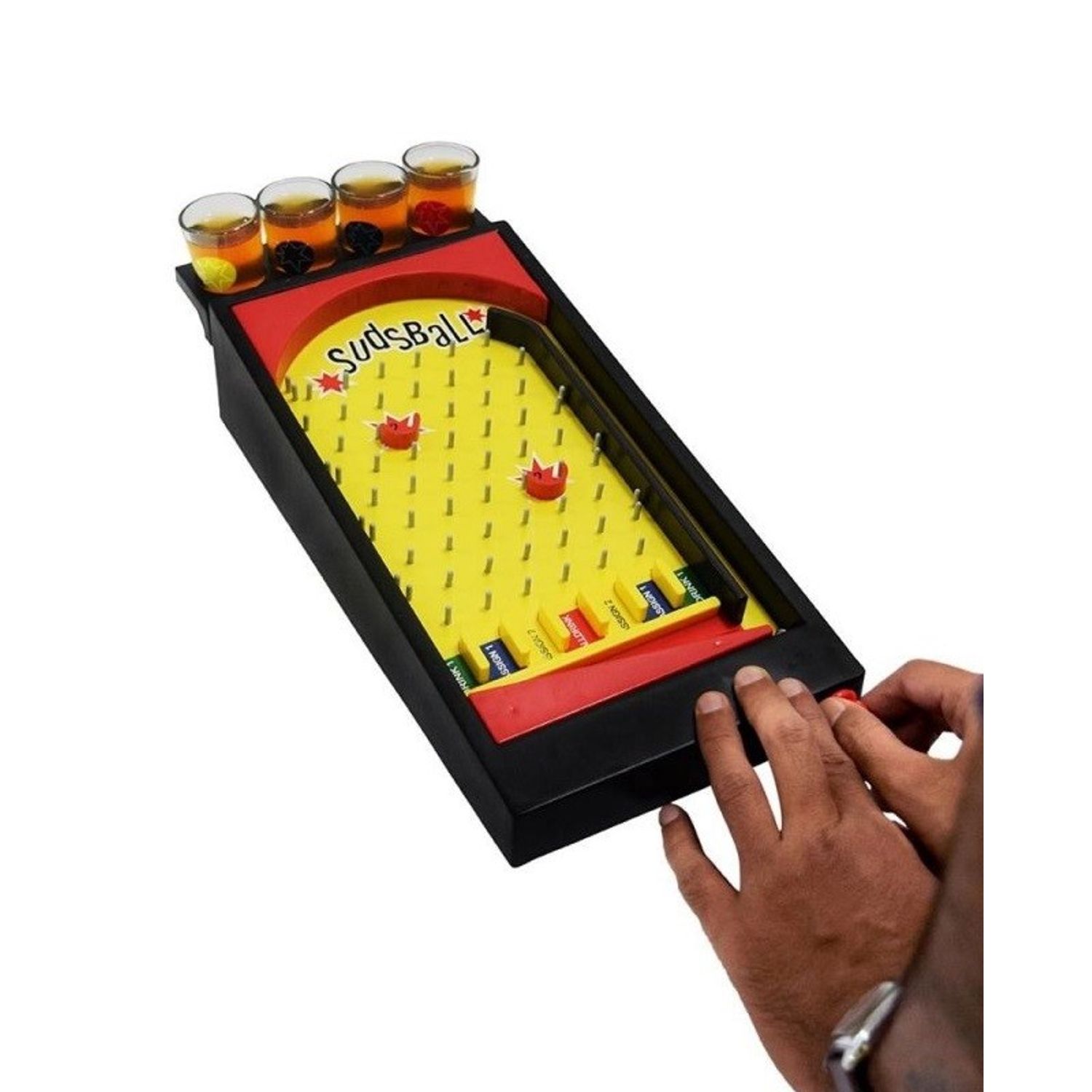 Joc Pinball cu pahare pentru shoturi, galben fotografia produsului View 3 L