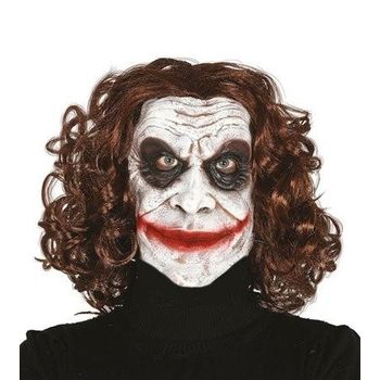Masca creepy din latex, joker, gonga