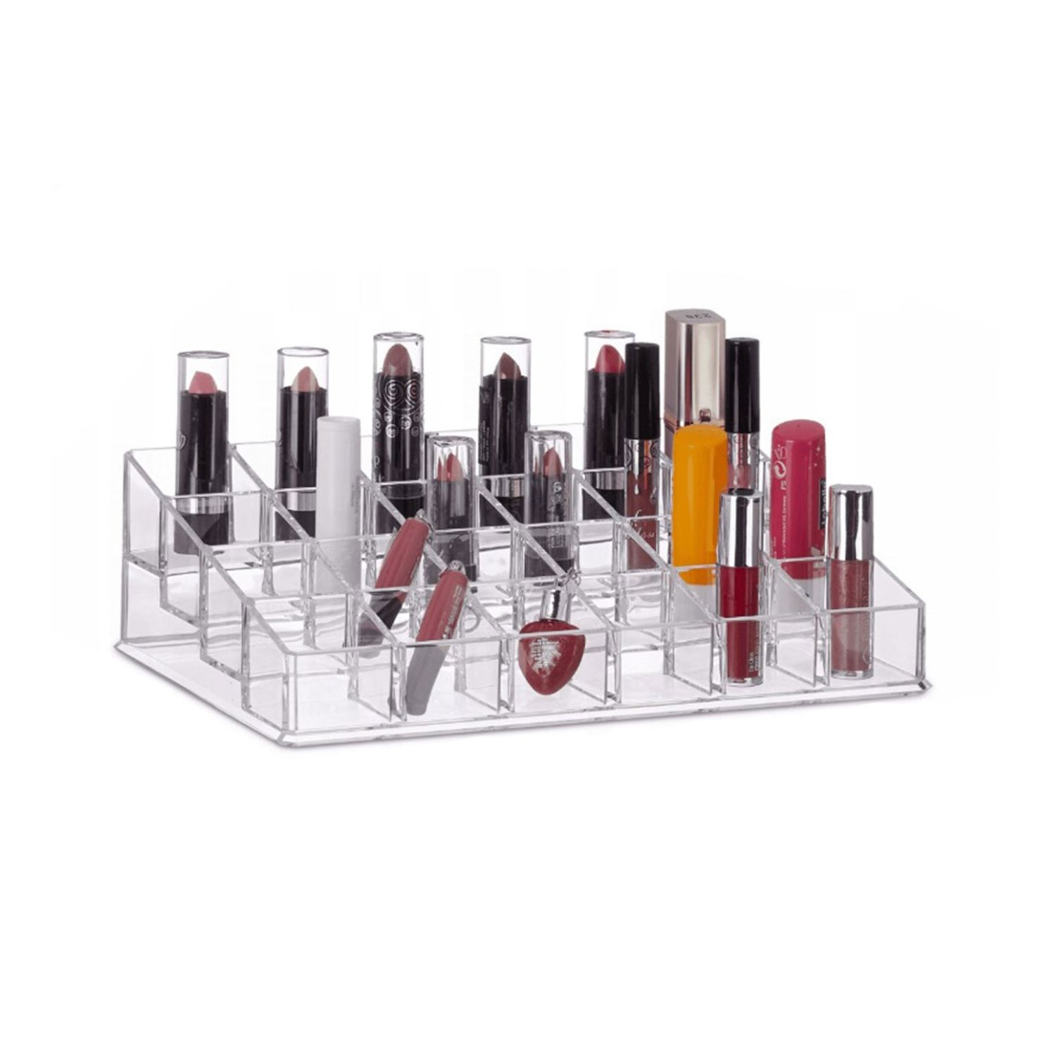 Organizator din plastic pentru ruj, 24 compartimente, Gonga fotografia produsului