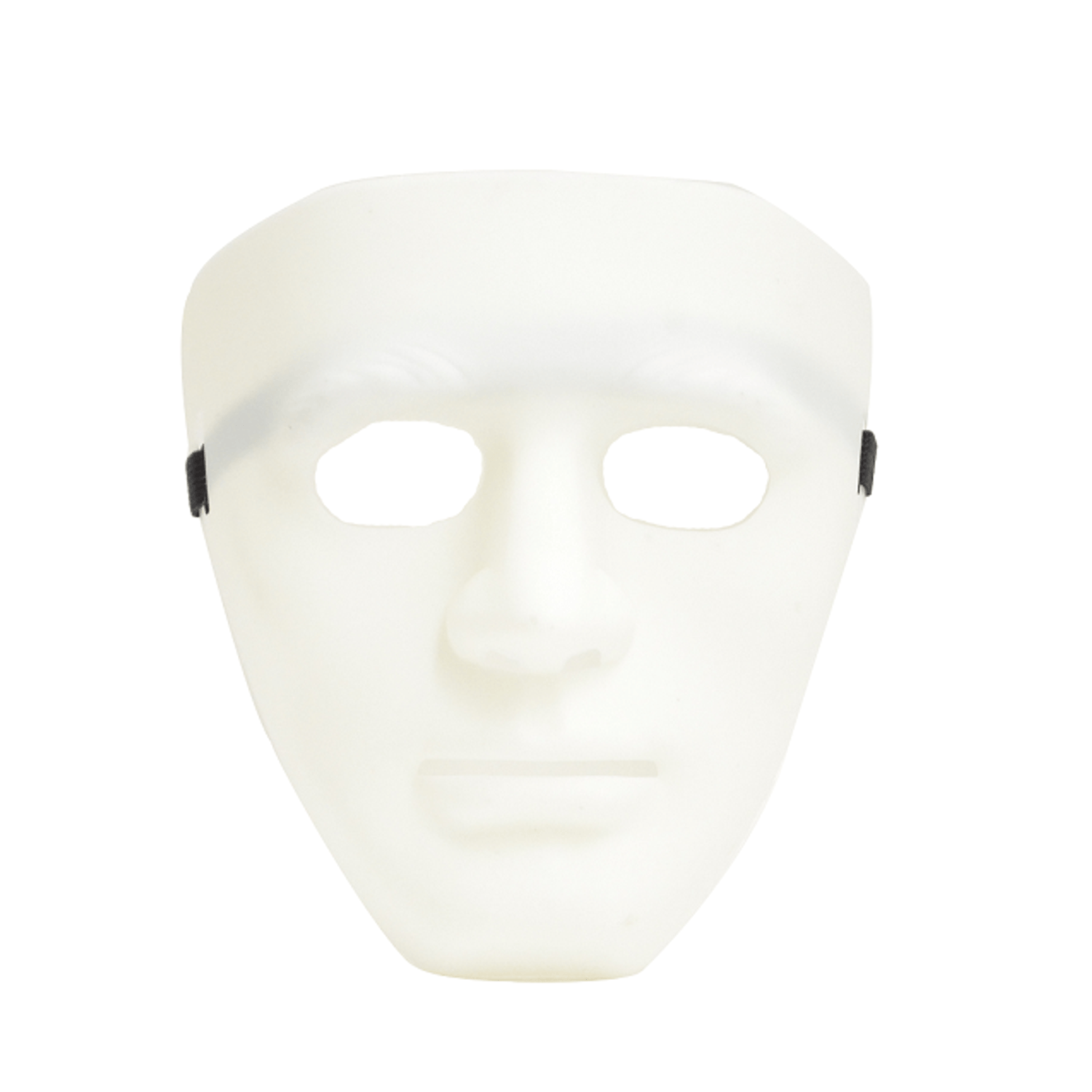 Masca Anonymous din plastic, alb fotografia produsului