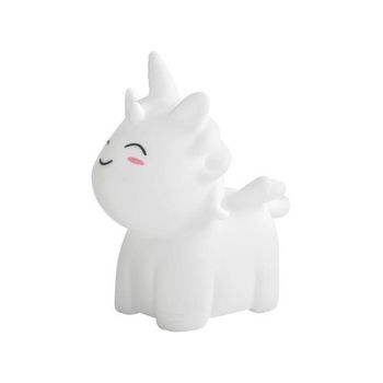 Lampa de veghe in forma de unicorn, 7 culori, alb elefant.ro