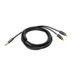 Cablu Audio Adaptor Jack-Jack 3.5mm, 1 conector la 2 conectori RCA, 3 m fotografia produsului