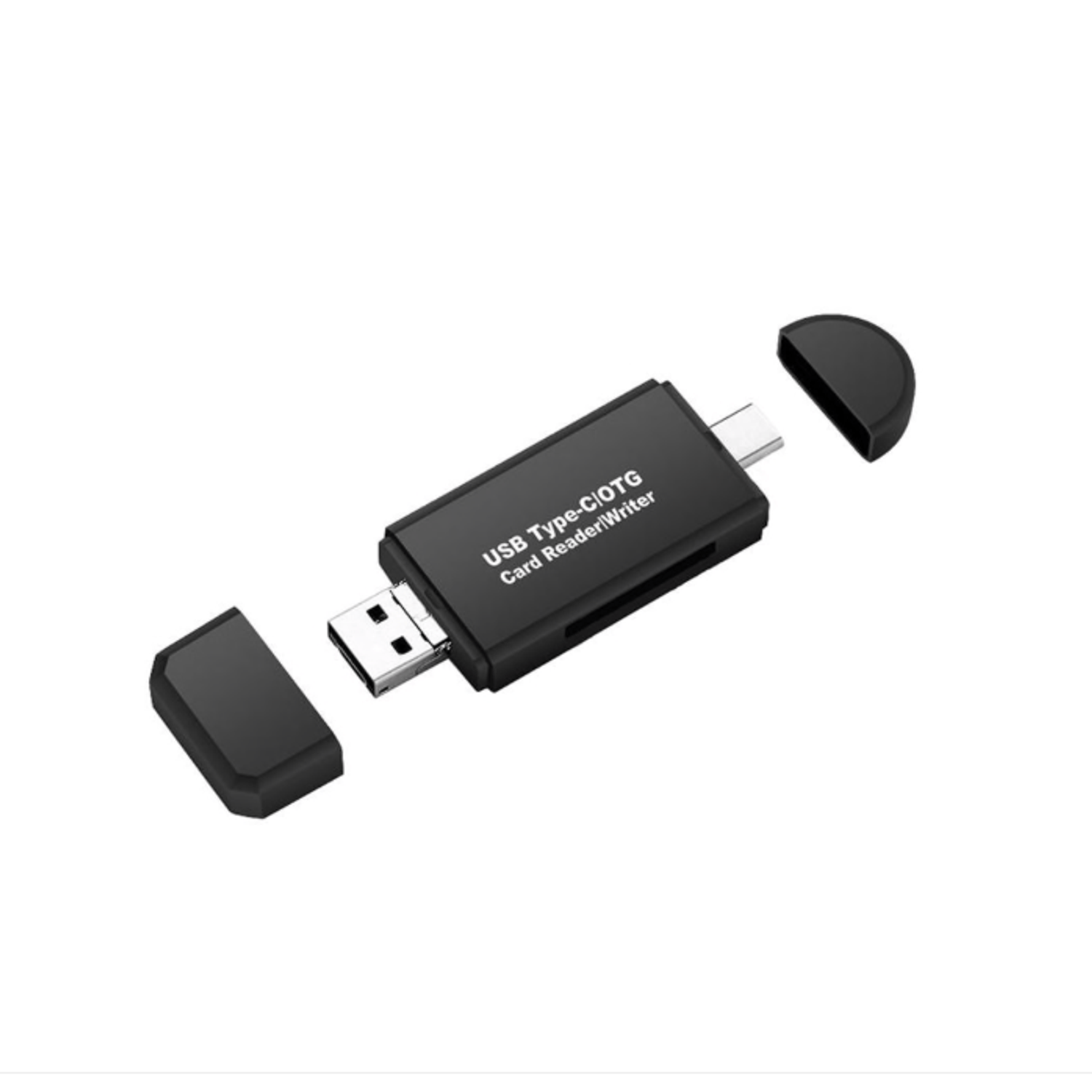 Card Reader OTG 3in1, Cititor de carduri Compact PVC - Universal TF / SD Memory, Micro USB Combo, Type-C, USB, Gonga fotografia produsului