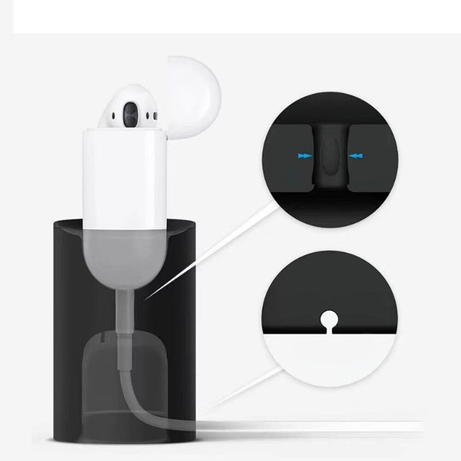 Suport pentru statie incarcare iPods, din silicon fotografia produsului View 2 L