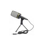 Set microfon cu tripod si cablu de tip Jack, negru fotografia produsului