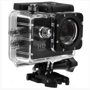 Camera video sport, subacvatica, full hd, negru, gonga