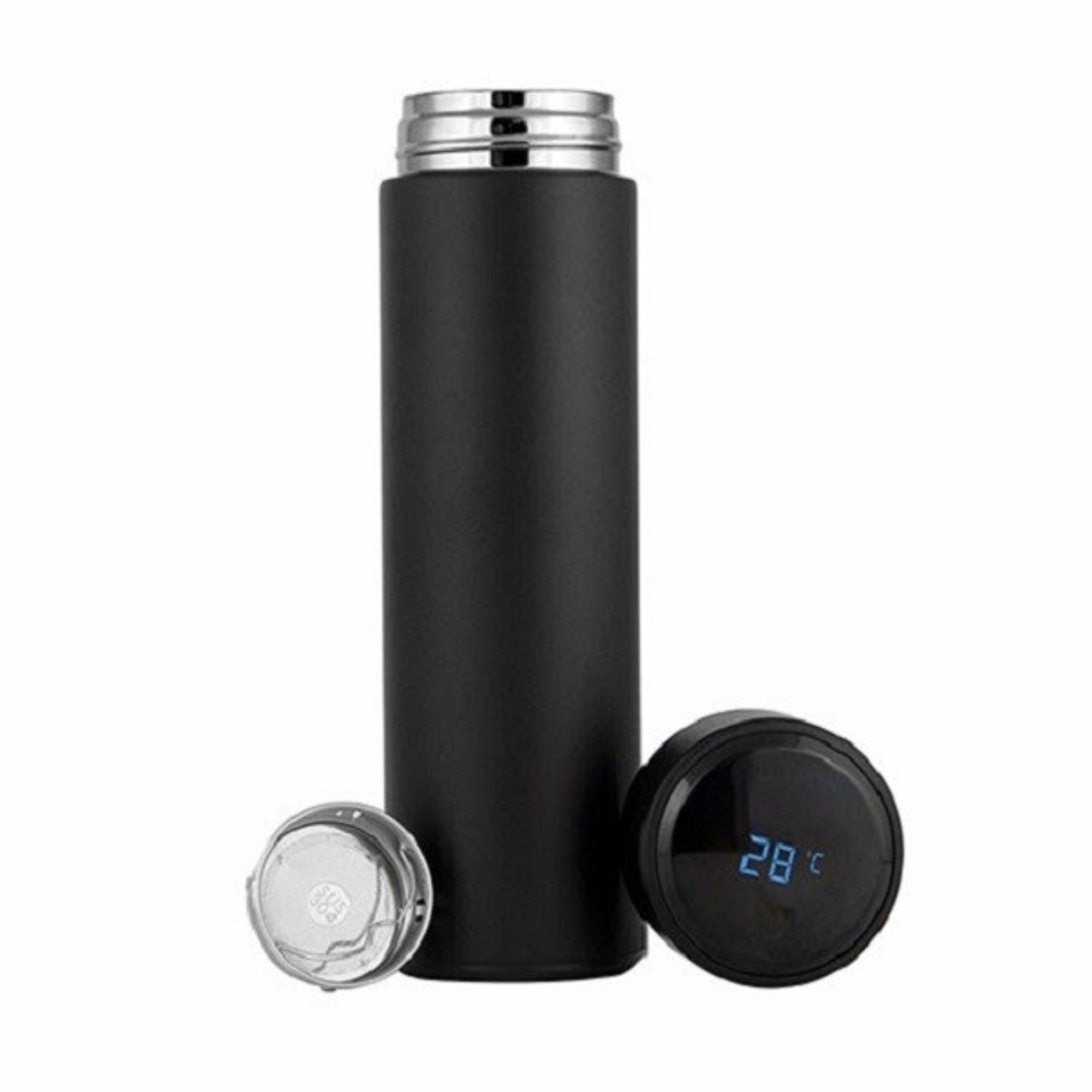 Termos inteligent cu afisaj LED si termometru, 500 ml, negru fotografia produsului View 3 L