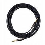 Cablu audio stereo cu conector Jack 3.5 mm, 1500 mm, negru fotografia produsului