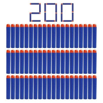 Set 200 gloante din spuma nerf, albastru