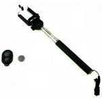 Selfie stick extensibil cu telecomanda Bluetooth, negru fotografia produsului