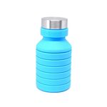 Termos pliabil din silicon, 470 ml, albastru fotografia produsului