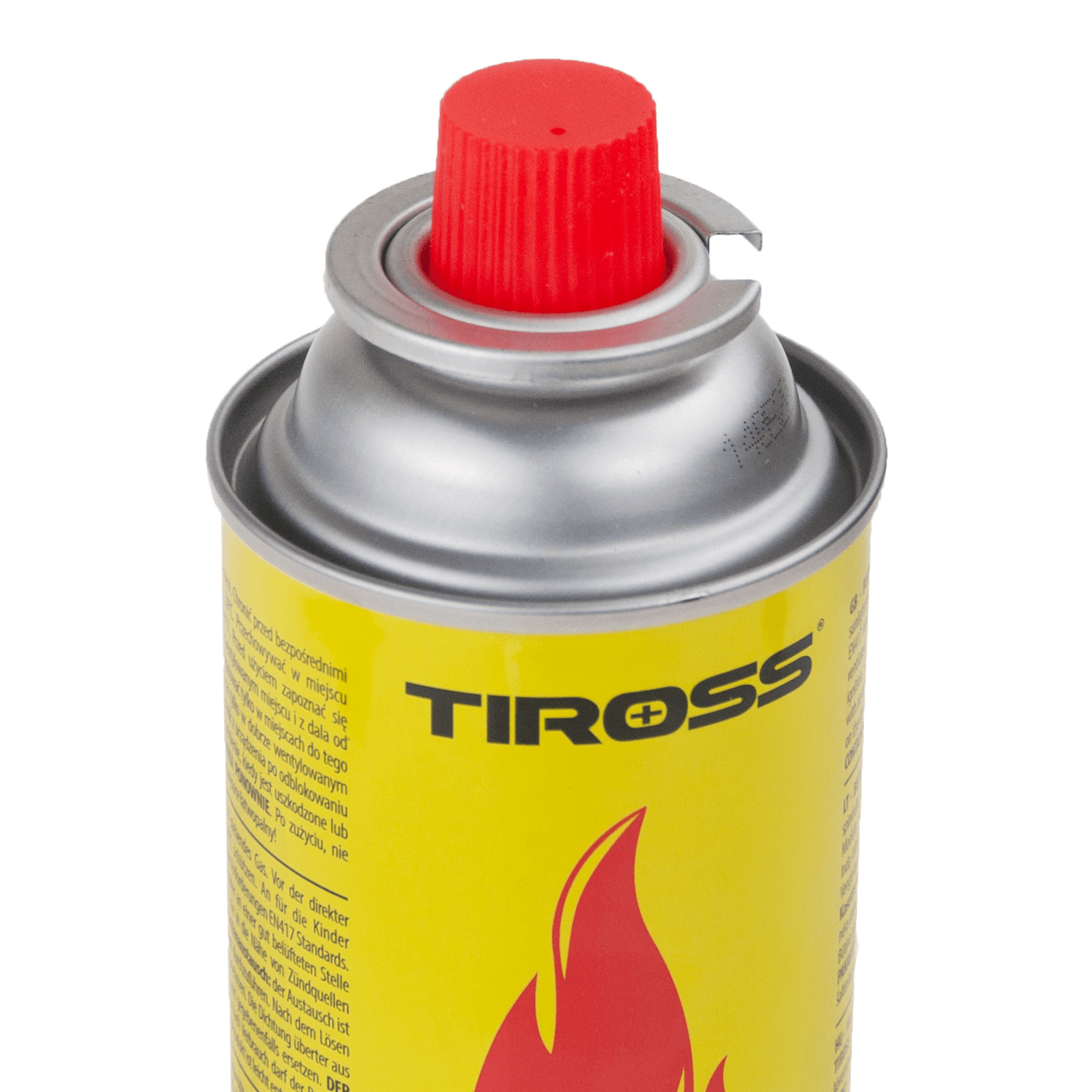 Butelie cu gaz pentru arzator Tiross, 400 ml, galben fotografia produsului View 3 L