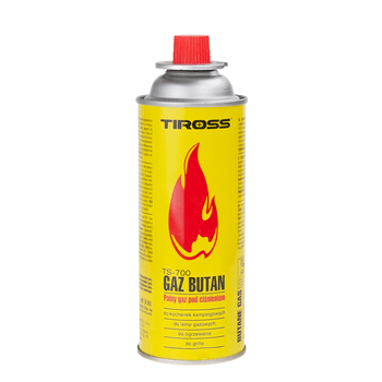 Butelie cu gaz pentru arzator Tiross, 400 ml, galben