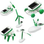 Jucarie robot solar pentru copii, 6 in 1, verde fotografia produsului View 3 S